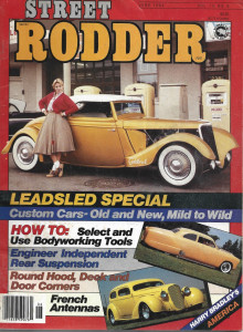 STREET RODDER 1984 JUNE - LEADSLED SPECIAL, ROUNDING HOODS, DECK, DOOR CORNERS